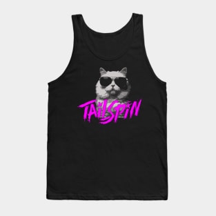 Tailspin Band Cat Graphic Hot Pink Tank Top